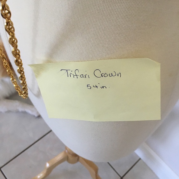 Trifari Crown 54 in necklace (SW) - Picture 6 of 6